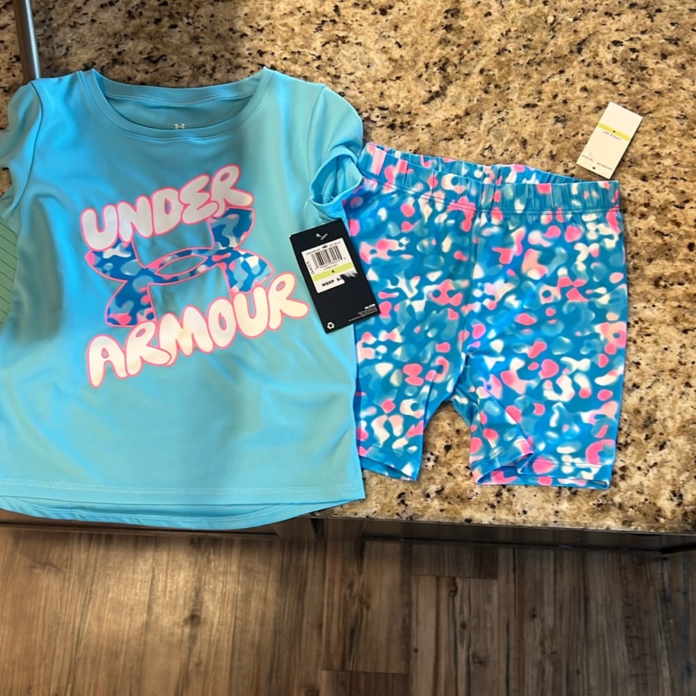 New with tags girls under armour set